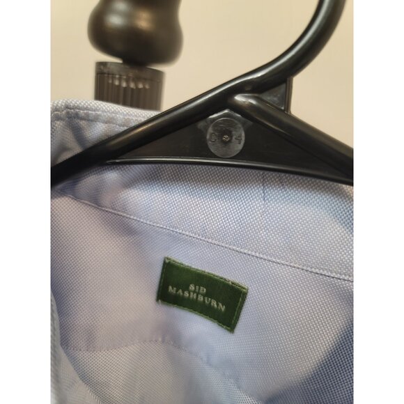 SID MASHBURN - Blue White Mens Dress Shirt Size Medium - Picture 3 of 6
